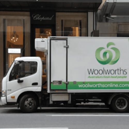 Woolworth delivery truck