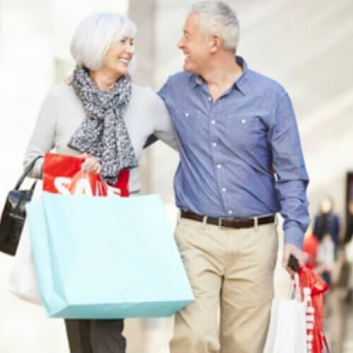 Senior Couple at walmart