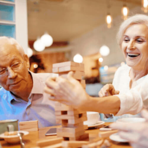 Texas Roadhouse VIP Club Elderly people playing indoor game