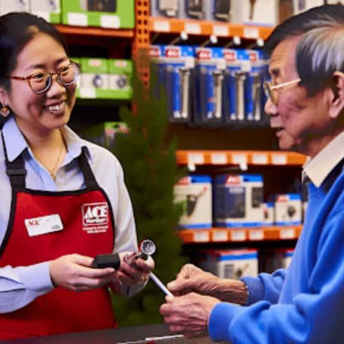 Assistance and advice from Ace Hardware staff