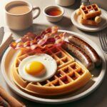 55+ Belgian Waffle Slam- senior 55+ menu