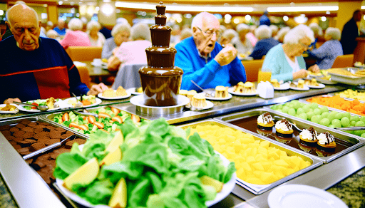 Delicious buffet options at Golden Corral